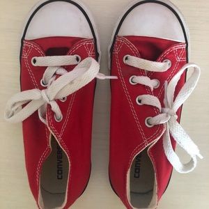 Size 10 Red Converse Shoes